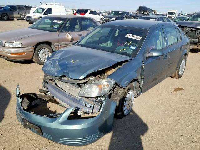 1G1AD5F53A7139176 - 2010 CHEVROLET COBALT 1LT TURQUOISE photo 2