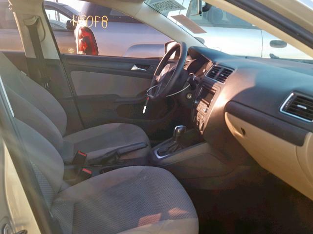 3VW2K7AJ0CM122181 - 2012 VOLKSWAGEN JETTA BASE BEIGE photo 5