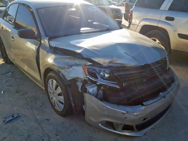 3VW2K7AJ0CM122181 - 2012 VOLKSWAGEN JETTA BASE BEIGE photo 9