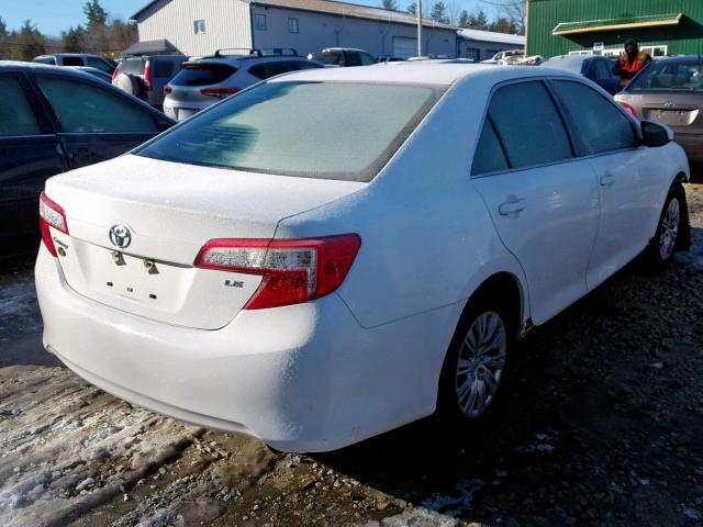 4T4BF1FK7ER360602 - 2014 TOYOTA CAMRY L WHITE photo 4