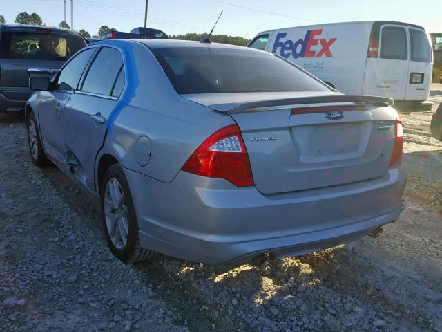 3FAHP0KC1AR193286 - 2010 FORD FUSION SPO SILVER photo 3