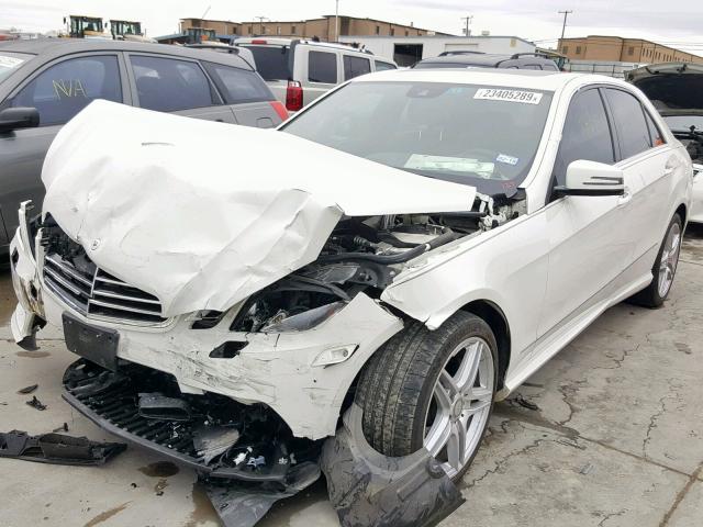 WDDHF5GB9BA389021 - 2011 MERCEDES-BENZ E 350 WHITE photo 2