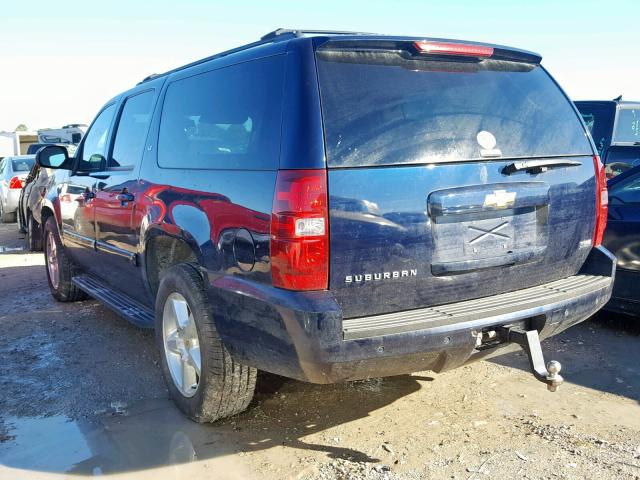 3GNFC16048G306633 - 2008 CHEVROLET SUBURBAN C BLUE photo 3