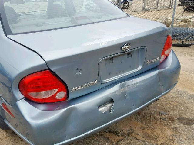 JN1CA31D1YT742773 - 2000 NISSAN MAXIMA GLE BLUE photo 9