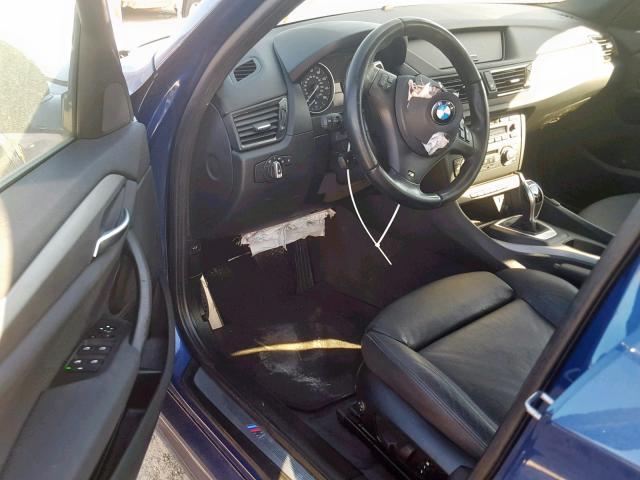 WBAVM1C56EVW54354 - 2014 BMW X1 SDRIVE2 BLUE photo 9