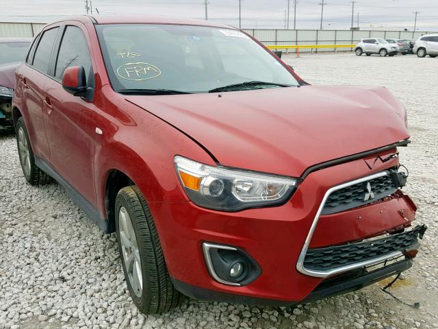 4A4AP3AU1FE003464 - 2015 MITSUBISHI OUTLANDER RED photo 1