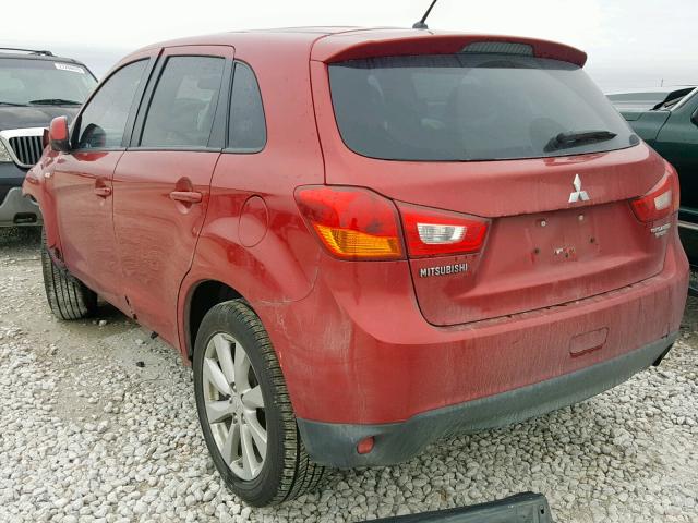 4A4AP3AU1FE003464 - 2015 MITSUBISHI OUTLANDER RED photo 3