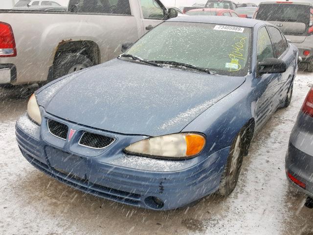 1G2NE52T9XM720321 - 1999 PONTIAC GRAND AM S 蓝色 照片 2