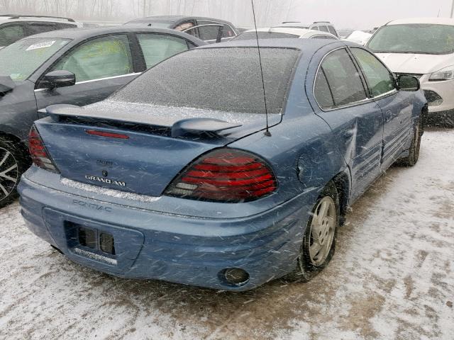 1G2NE52T9XM720321 - 1999 PONTIAC GRAND AM S 蓝色 照片 4
