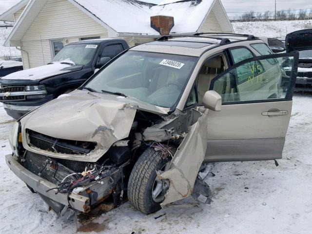 JTJHF10U420241358 - 2002 LEXUS RX 300 TAN photo 2