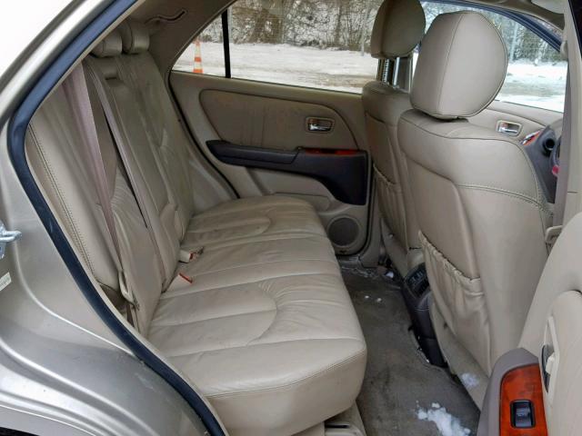 JTJHF10U420241358 - 2002 LEXUS RX 300 TAN photo 6