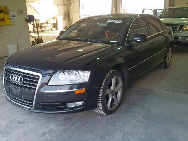 WAURVAFA9AN005536 - 2010 AUDI A8 QUATTRO BLACK photo 2