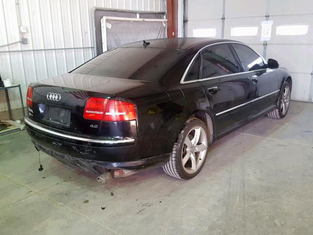 WAURVAFA9AN005536 - 2010 AUDI A8 QUATTRO BLACK photo 4