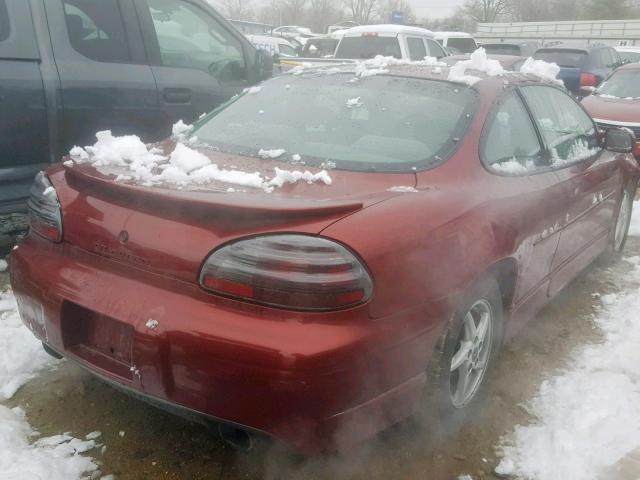1G2WP12K42F155732 - 2002 PONTIAC GRAND PRIX MAROON photo 4