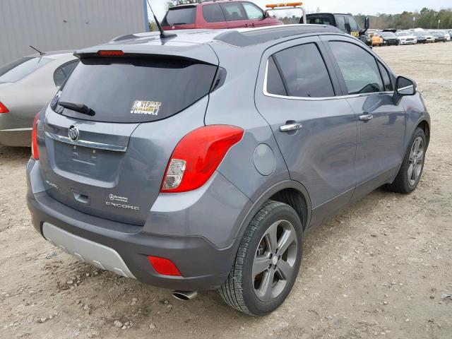 KL4CJBSB3EB545345 - 2014 BUICK ENCORE CON BLUE photo 4