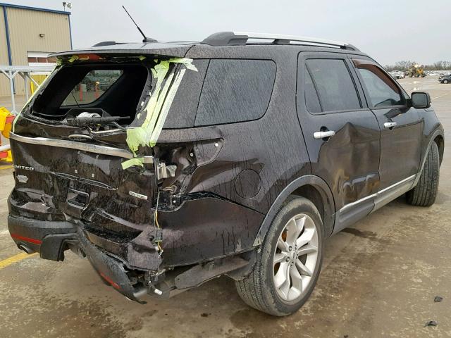 1FM5K7F82DGB33308 - 2013 FORD EXPLORER L BLACK photo 1