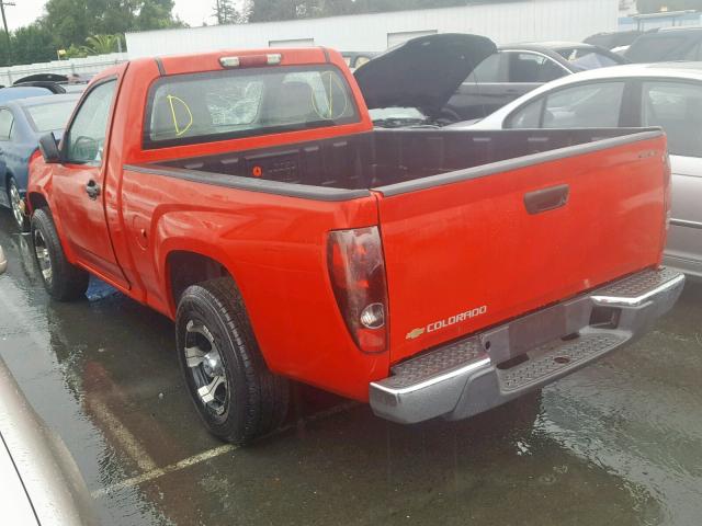 1GCCS148368174927 - 2006 CHEVROLET COLORADO RED photo 3