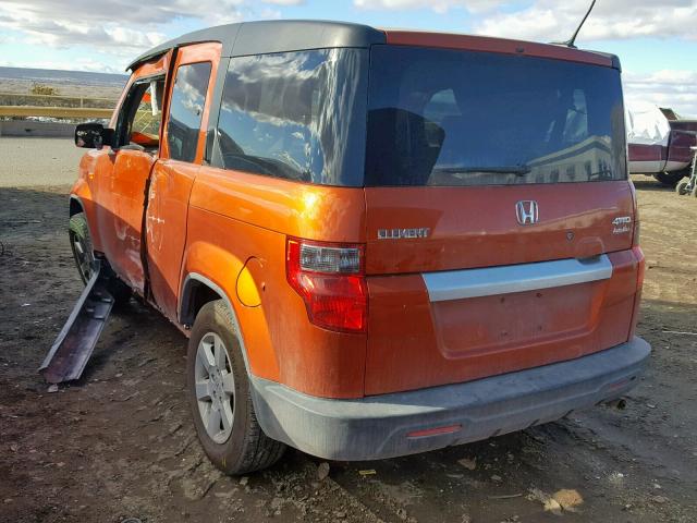 5J6YH2H77BL003532 - 2011 HONDA ELEMENT EX ORANGE photo 3