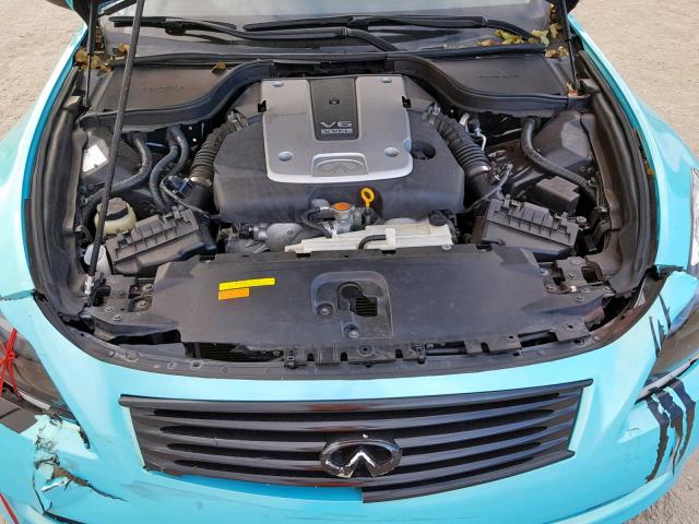 JNKCV64E08M112646 - 2008 INFINITI G37 BASE TURQUOISE photo 7