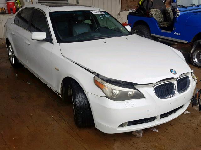 WBANA53535B860782 - 2005 BMW 525 I WHITE photo 1