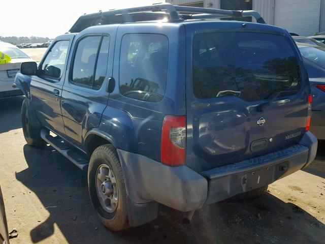 5N1ED28T8YC592144 - 2000 NISSAN XTERRA BLUE photo 3