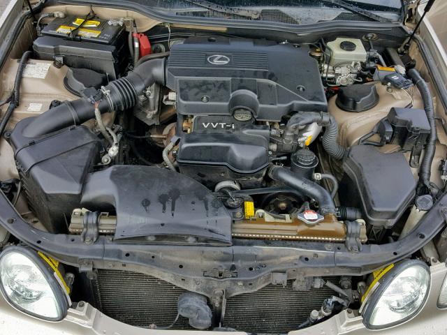 JT8BD69SX10144563 - 2001 LEXUS GS 300 GOLD photo 7