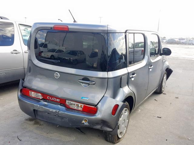 JN8AZ2KR4ET352896 - 2014 NISSAN CUBE S GRAY photo 4