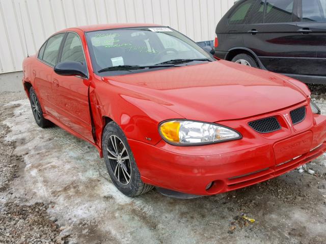 1G2NE52E15M212410 - 2005 PONTIAC GRAND AM S RED photo 1