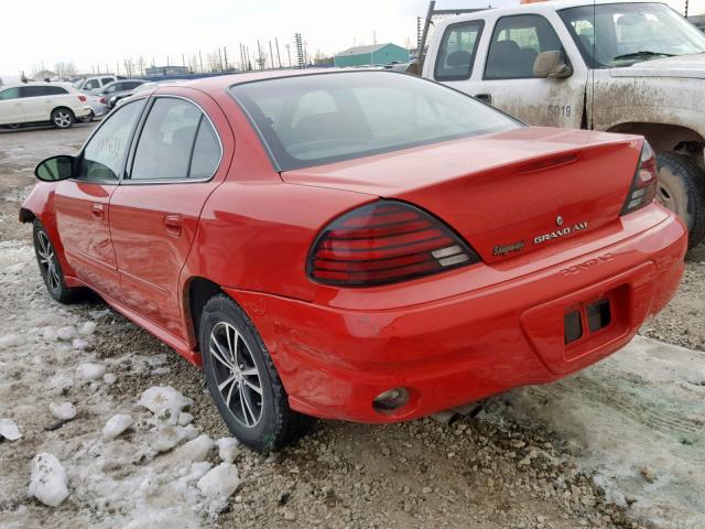 1G2NE52E15M212410 - 2005 PONTIAC GRAND AM S RED photo 3