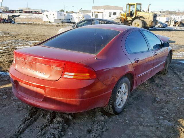 2B3HD46R62H286960 - 2002 DODGE INTREPID S 红色 照片 4