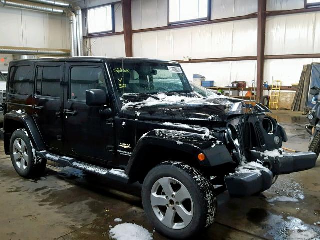 1C4BJWEGXFL742590 - 2015 JEEP WRANGLER U BLACK photo 1