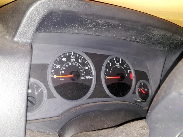 1J8FF47W58D783033 - 2008 JEEP COMPASS SP შავი ფოტო 8