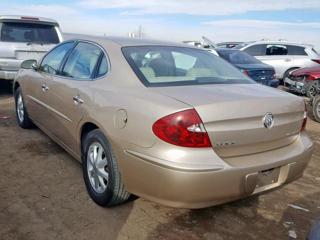 2G4WD532951252121 - 2005 BUICK LACROSSE C GOLD photo 3