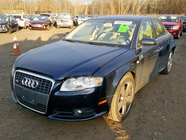 WAUDH78E58A159425 - 2008 AUDI A4 3.2 QUA BLUE photo 2