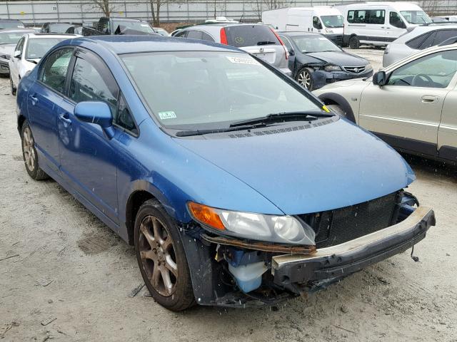 1HGFA16537L031270 - 2007 HONDA CIVIC LX BLUE photo 1