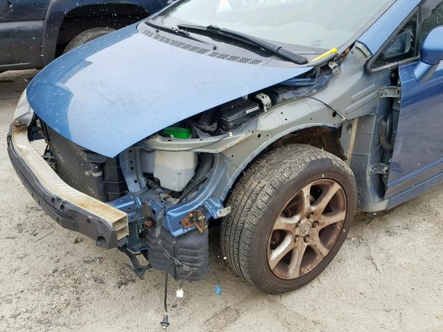 1HGFA16537L031270 - 2007 HONDA CIVIC LX BLUE photo 9