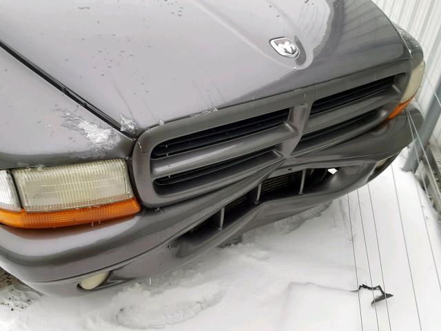 1B4HR38N02F178272 - 2002 DODGE DURANGO SP GRAY photo 9