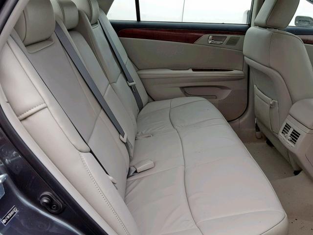 4T1BK3DB4BU430752 - 2011 TOYOTA AVALON BAS CHARCOAL photo 6