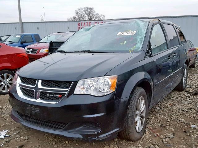 2C4RDGCG9GR380713 - 2016 DODGE GRAND CARA BLACK photo 2