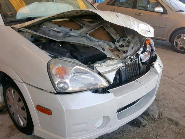 JS2RA61S945204205 - 2004 SUZUKI AERIO S WHITE photo 9