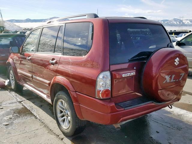 JS3TX92V154109302 - 2005 SUZUKI XL7 EX RED photo 3