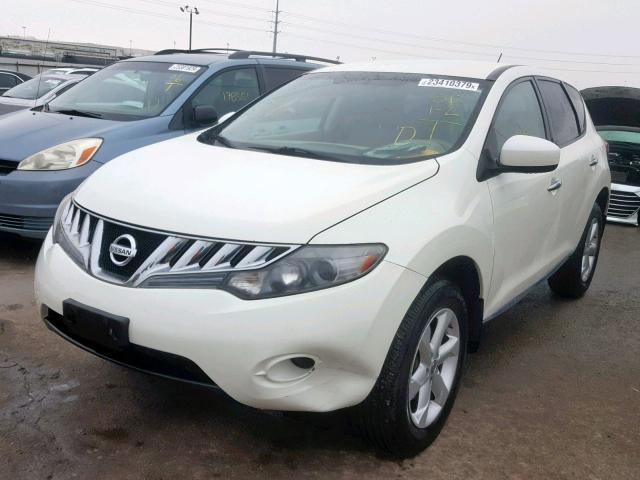 JN8AZ1MW1AW107852 - 2010 NISSAN MURANO S WHITE photo 2