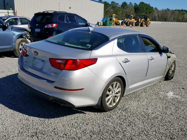 5XXGN4A72EG292260 - 2014 KIA OPTIMA EX SILVER photo 4