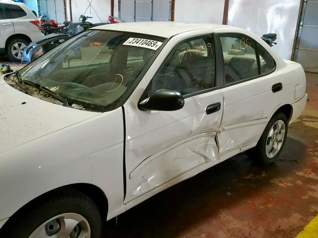 3N1CB51D44L459081 - 2004 NISSAN SENTRA 1.8 WHITE photo 10