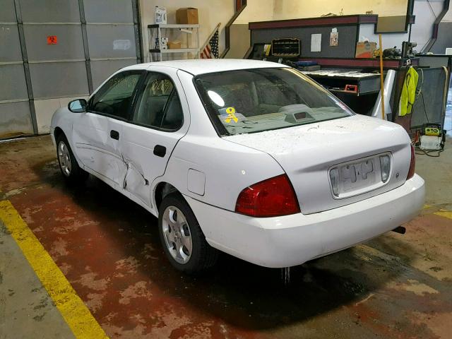 3N1CB51D44L459081 - 2004 NISSAN SENTRA 1.8 WHITE photo 3