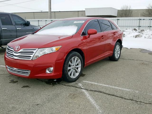 4T3ZA3BB9AU030261 - 2010 TOYOTA VENZA BASE RED photo 2