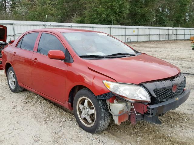 1NXBU40E29Z032093 - 2009 TOYOTA COROLLA BA RED photo 1