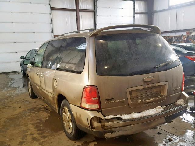 2FMZA57244BB06315 - 2004 FORD FREESTAR S BEIGE photo 3