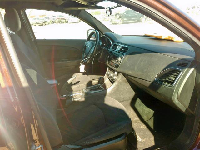 1C3CCBBG1DN659650 - 2013 CHRYSLER 200 TOURIN Бордовый фото 5