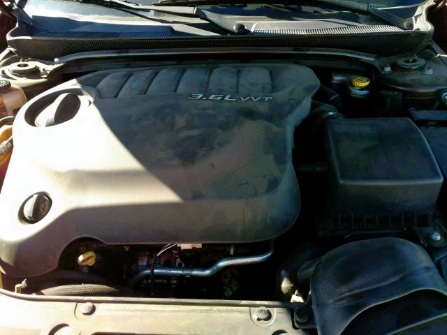 1C3CCBBG1DN659650 - 2013 CHRYSLER 200 TOURIN Бордовый фото 7